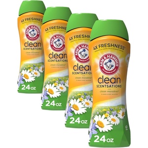 image:imageARM amp HAMMER Clean Scentsations InWash Scent Booster Laundry Scent Booster Clean Meadow scent 24 Oz24 Ounce Pack of 4