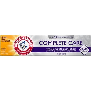 image:imageARM amp HAMMER Complete Care Toothpaste Teeth Whitening Toothpaste Fluoride Whole Mouth Protection Fresh Mint Flavor 60 oz Pack of 1Mint