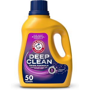 image:imageARM amp HAMMER Deep Clean Odor Formula Liquid Laundry Detergent Radiant Burst Scent 150 Fl Oz 100 LoadsRadiant Burst