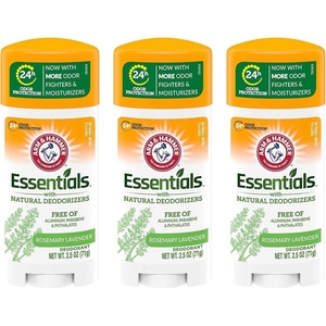image:imageARM amp HAMMER Essentials Deodorant Orange Citrus Solid Oval  Made with Natural Deodorizers Free From Aluminum Parabens amp Phthalates 25 oz Pack of 3Clean
