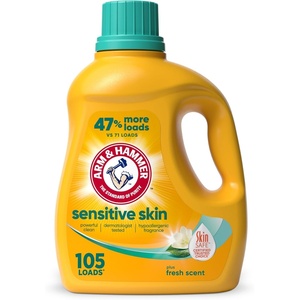 image:imageARM amp HAMMER Sensitive Skin Liquid Laundry Detergent Fresh Scent 105 fl oz 105 LoadsFresh Scent