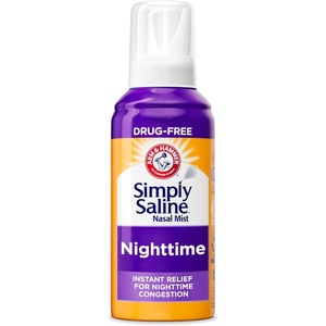 image:imageARM amp HAMMER Simply Saline Nighttime Nasal Mist 46oz Instant Relief for SEVERE Congestion One 46oz BottleNasal Mist