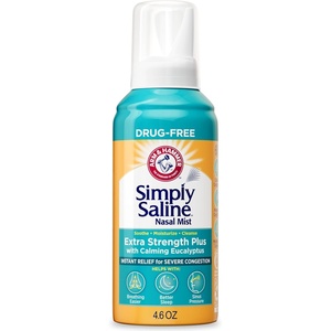 image:imageARM amp Hammer Simply Saline Extra Strength Plus Eucalyptus Nasal Mist for Severe Congestion Saline Nasal Spray 46 oz