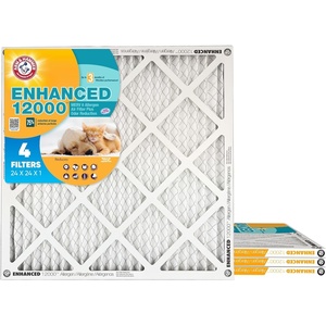 image:imageArm amp Hammer 20x30x1 Air Filter 4Pack  Merv 8  Enhanced Allergen  Pet Fresh Odor Reduction  Contains Pure Baking Soda  HVAC AC Furnace  Made in USA  Actual Size 1975 x 2975 x 07524x24x1