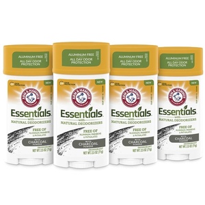 image:imageArm amp Hammer Essentials Charcoal Deodorant 4Pack25 Ounce Pack of 4