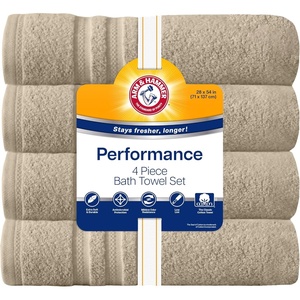 image:imageArm amp Hammer Performance Bath Towels 4 Piece GreyKhaki