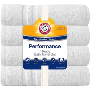 image:imageArm amp Hammer Performance Bath Towels 4 Piece GreyWhite