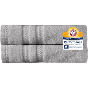 image:imageArm amp Hammer Performance Hand Towels 2 Piece Dark BlueLight Grey