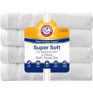 image:imageArm amp Hammer Super Soft Bath Towels 4 Piece White