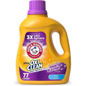 image:imageArm and Hammer Plus OxiClean Odor Blasters Fresh Burst 77 Loads Liquid Laundry Detergent 1005 Fl OzFresh Burst
