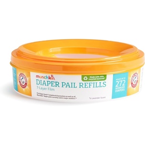 image:imageMunchkin Arm amp Hammer Diaper Pail Refill Rings Holds up to 272 Newborn Diapers 1 Pack1 Count Pack of 1