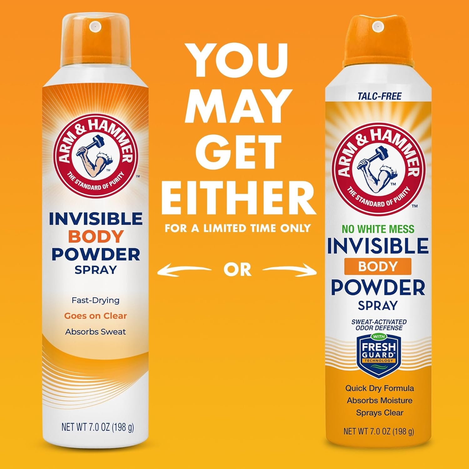 image:imageArm amp Hammer Invisible Body Powder Spray Clear TalcFree Body Odor amp Sweat Control for Men amp Women Spray Body Powder for Women and Men Arm and Hammer Body Spray Powder 7 Oz 1 Pack7 Ounce Pack of 1