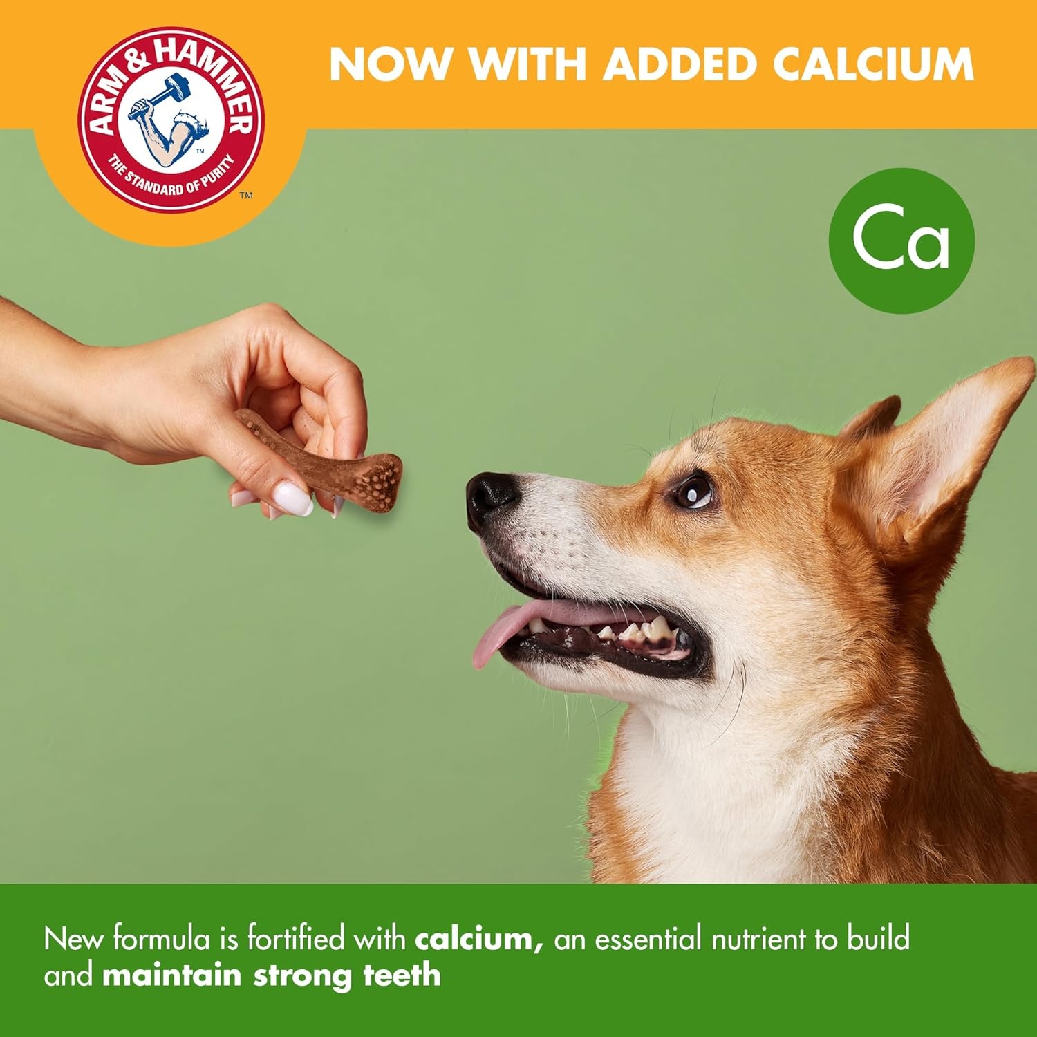 image:imageArm amp Hammer for Pets Nubbies Dental Treats Value Size Baking Soda amp Calcium Dog Dental Chews Helps Scrub Plaque amp Tartar While Chewing Chicken Flavor 139 Count 528 OzChicken