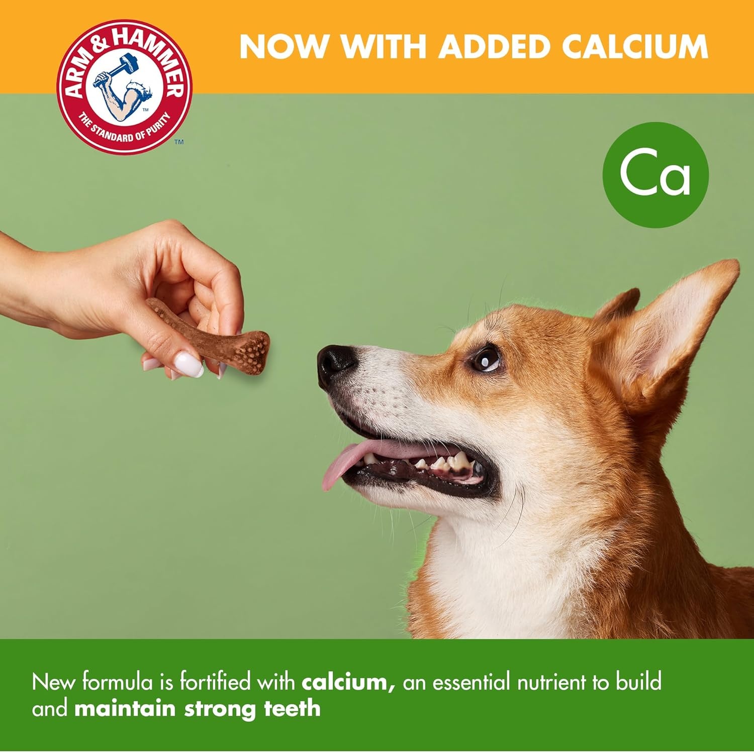 image:imageArm amp Hammer for Pets Nubbies Dental Treats Value Size Baking Soda amp Calcium Dog Dental Chews Helps Scrub Plaque amp Tartar While Chewing Chicken Flavor 139 Count 528 OzPeanut Butter