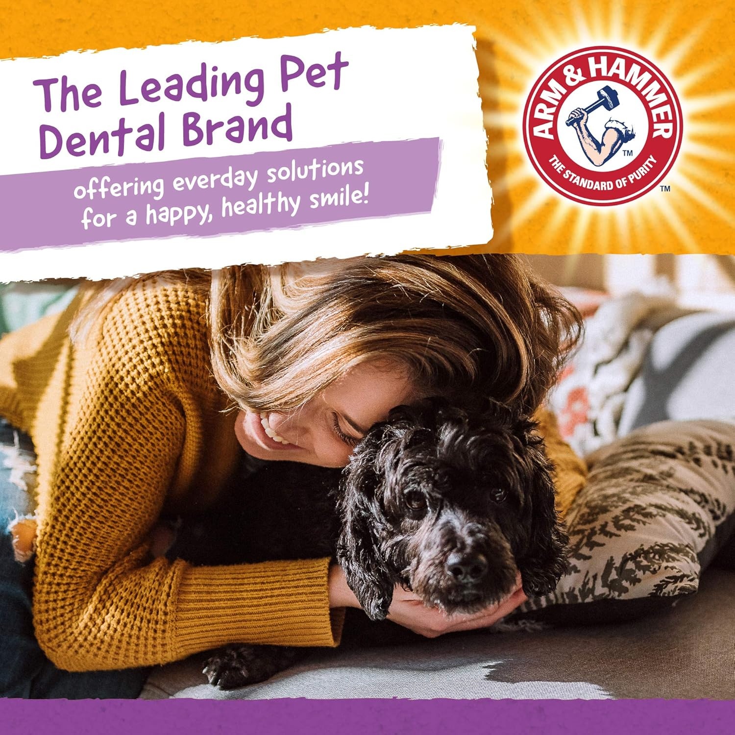 image:imageArm amp Hammer for Pets Nubbies Dental Treats Value Size Baking Soda amp Calcium Dog Dental Chews Helps Scrub Plaque amp Tartar While Chewing Chicken Flavor 139 Count 528 OzChicken