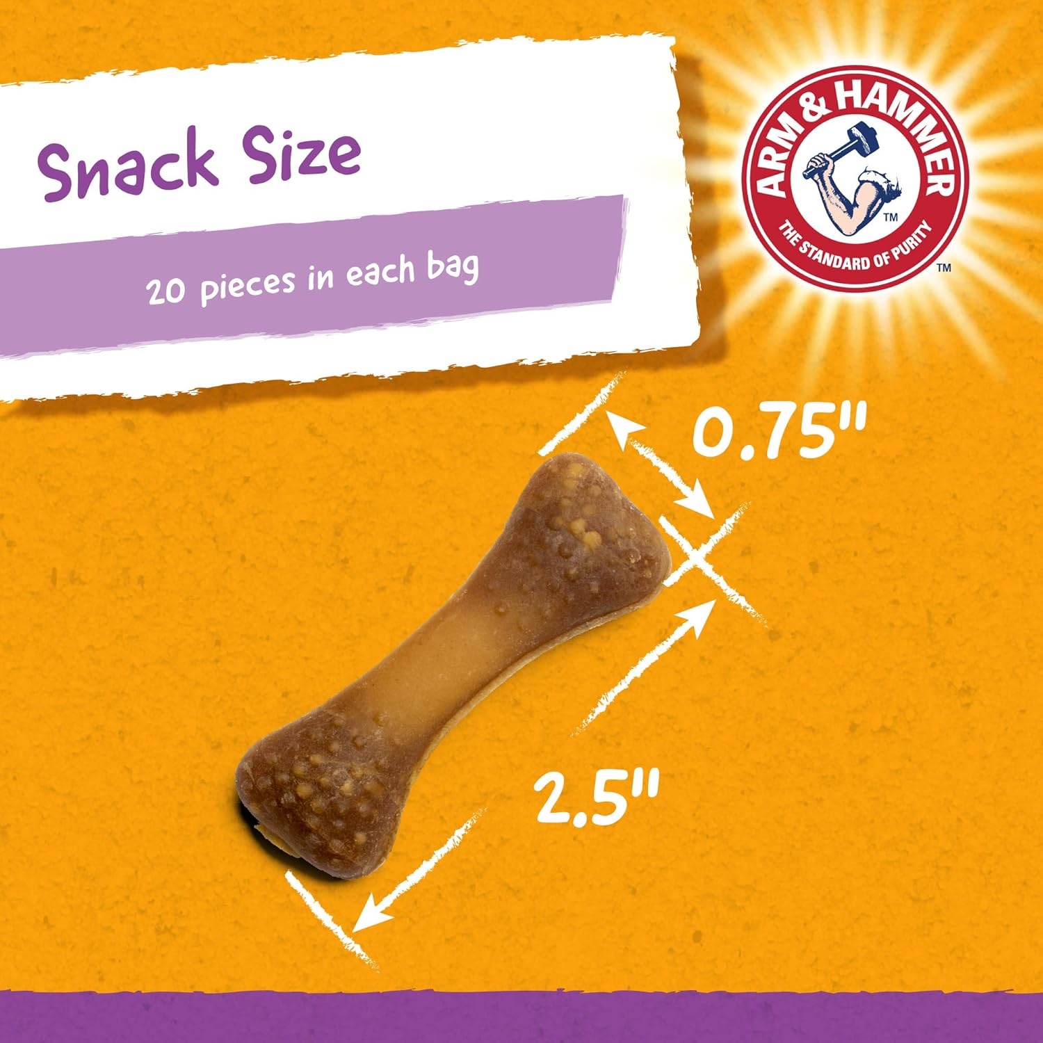 image:imageArm amp Hammer for Pets Nubbies Dental Treats Value Size Baking Soda amp Calcium Dog Dental Chews Helps Scrub Plaque amp Tartar While Chewing Chicken Flavor 139 Count 528 OzPeanut Butter