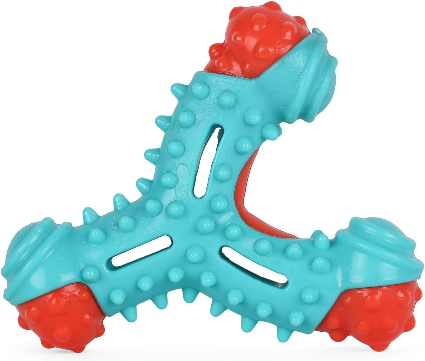 image:imageArm amp Hammer for Pets Nubbies Duality Bone Dog Dental Chew Toy Green Apple Flavor Baking Soda Infused Nubby Grooves Plaque Tartar Reduction No Stuffing 24 PackBlue Red Wishbone