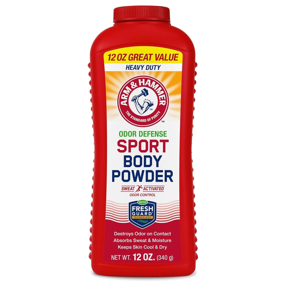 image:imageArm amp Hammer Sport Body Powder Powder for Men and Women Fresh Feeling Talc Free Aluminum Free Odor Defense with Baking Soda12 Ounce Pack of 1