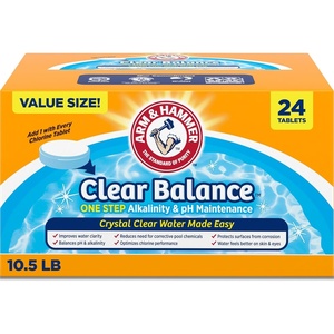 image:imageARM amp Hammer Clear Balance One Step Alkalinity amp pH Maintenance Tablets for Swimming Pools amp Spa LongLasting Water Balancer 24 Count24 Count