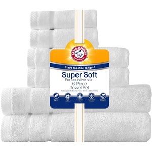 image:imageArm amp Hammer Super Soft Bath Towel Set 6 Piece White