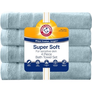 image:imageArm amp Hammer Super Soft Bath Towels 4 Piece Light Blue