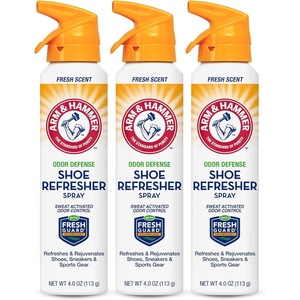 image:imageArm and Hammer Shoe Refresher Spray MultiPurpose Odor Remover for All Types of Footwear Shoe Deodorizer Spray Shoe Odor Eliminator Shoe Spray Shoe Smell Eliminator 4 oz 3 Pack4 Ounce Pack of 3